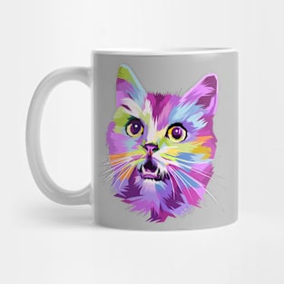 Colorful cat Mug